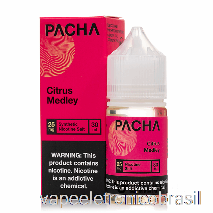 Vape Eletrônico Cítrico Medley - Sais De Pacha - 30ml 25mg